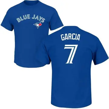 Men's Damaso Garcia Toronto Blue Jays Roster Name & Number T-Shirt - Royal