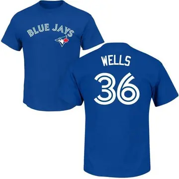 Men's David Wells Toronto Blue Jays Roster Name & Number T-Shirt - Royal