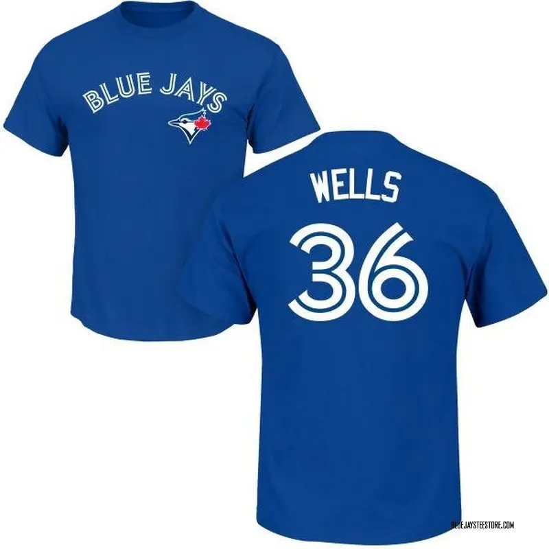 Men's David Wells Toronto Blue Jays Roster Name & Number T-Shirt - Royal