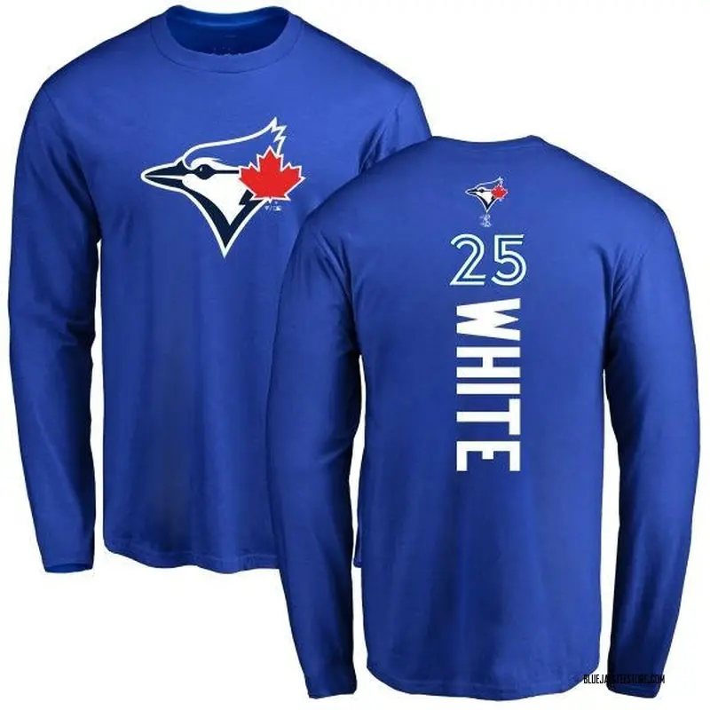 Men's Devon White Toronto Blue Jays Backer Long Sleeve T-Shirt - Royal