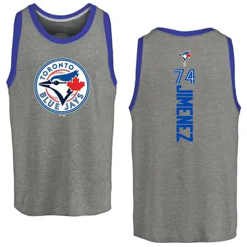 Men's Eloy Jimenez Toronto Blue Jays Backer Tri-Blend Tank Top - Ash