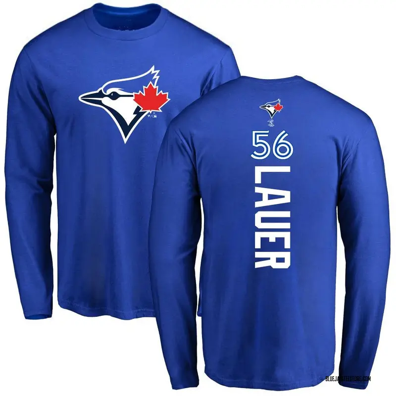 Men's Eric Lauer Toronto Blue Jays Backer Long Sleeve T-Shirt - Royal