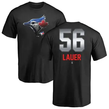 Men's Eric Lauer Toronto Blue Jays Midnight Mascot T-Shirt - Black