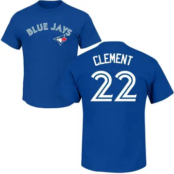 Men's Ernie Clement Toronto Blue Jays Roster Name & Number T-Shirt - Royal