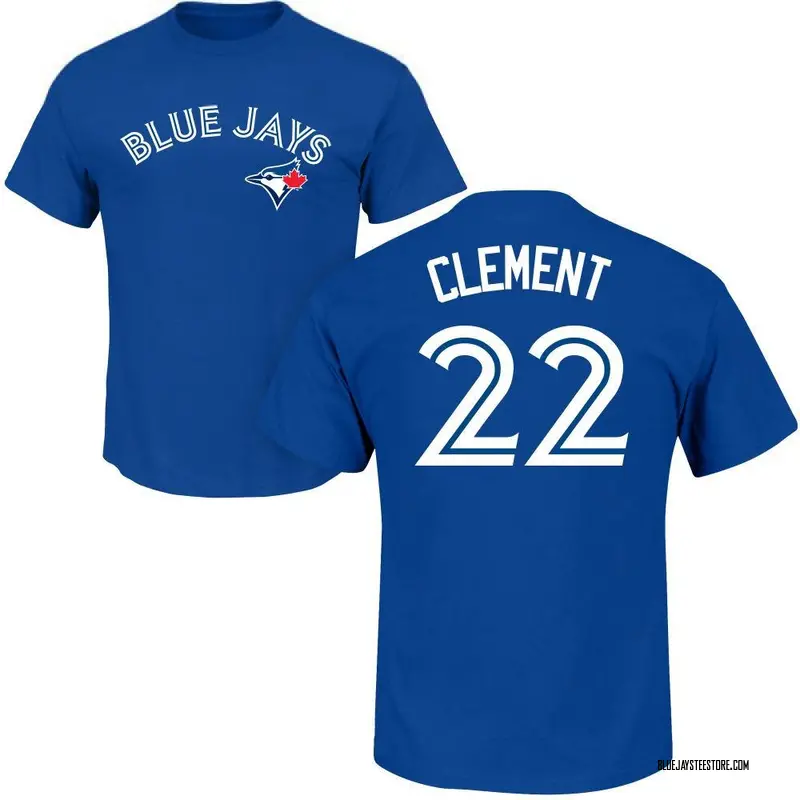 Men's Ernie Clement Toronto Blue Jays Roster Name & Number T-Shirt - Royal
