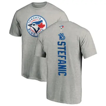 Men's Michael Stefanic Toronto Blue Jays Backer T-Shirt - Ash
