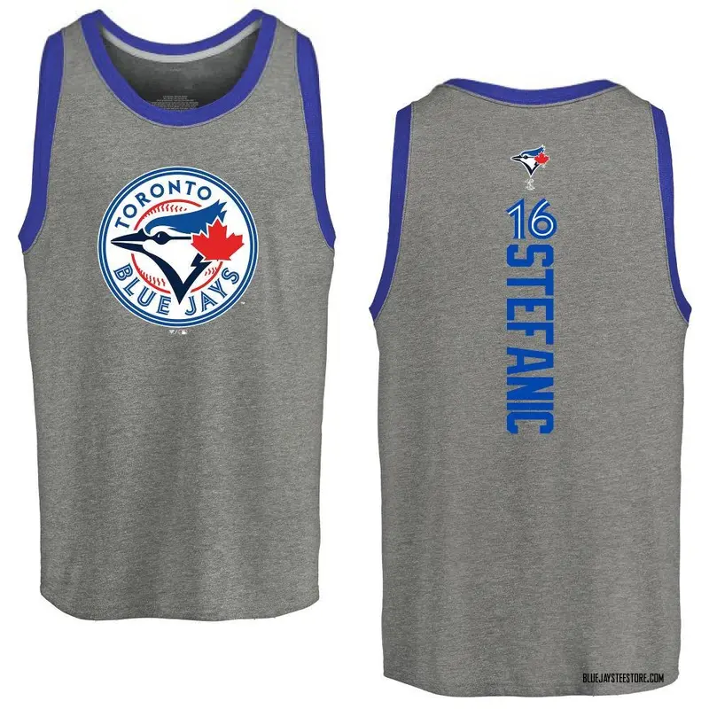 Men's Michael Stefanic Toronto Blue Jays Backer Tri-Blend Tank Top - Ash