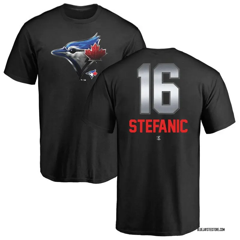 Men's Michael Stefanic Toronto Blue Jays Midnight Mascot T-Shirt - Black