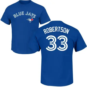 Men's Nick Robertson Toronto Blue Jays Roster Name & Number T-Shirt - Royal