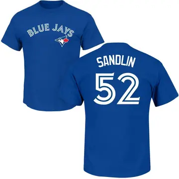 Men's Nick Sandlin Toronto Blue Jays Roster Name & Number T-Shirt - Royal