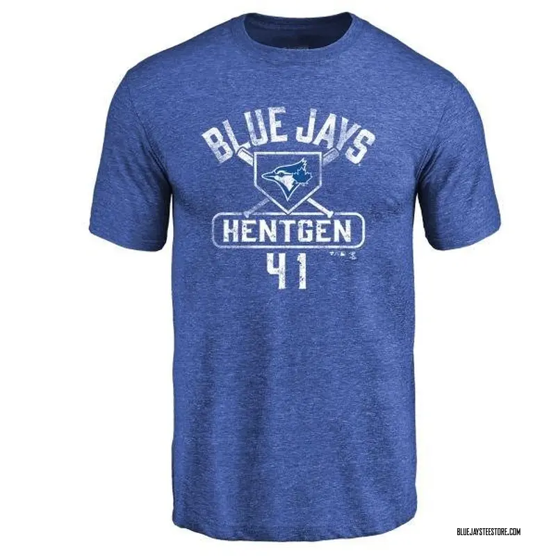 Men's Pat Hentgen Toronto Blue Jays Base Runner Tri-Blend T-Shirt - Royal