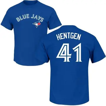 Men's Pat Hentgen Toronto Blue Jays Roster Name & Number T-Shirt - Royal
