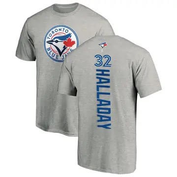 Men's Roy Halladay Toronto Blue Jays Backer T-Shirt - Ash