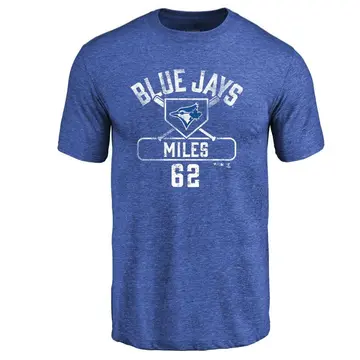 Men's Spencer Miles Toronto Blue Jays Base Runner Tri-Blend T-Shirt - Royal