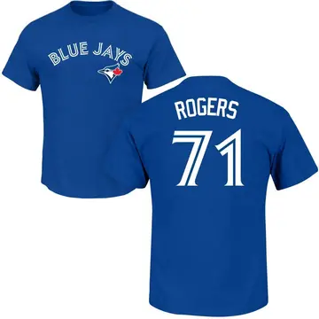 Men's Tyler Rogers Toronto Blue Jays Roster Name & Number T-Shirt - Royal