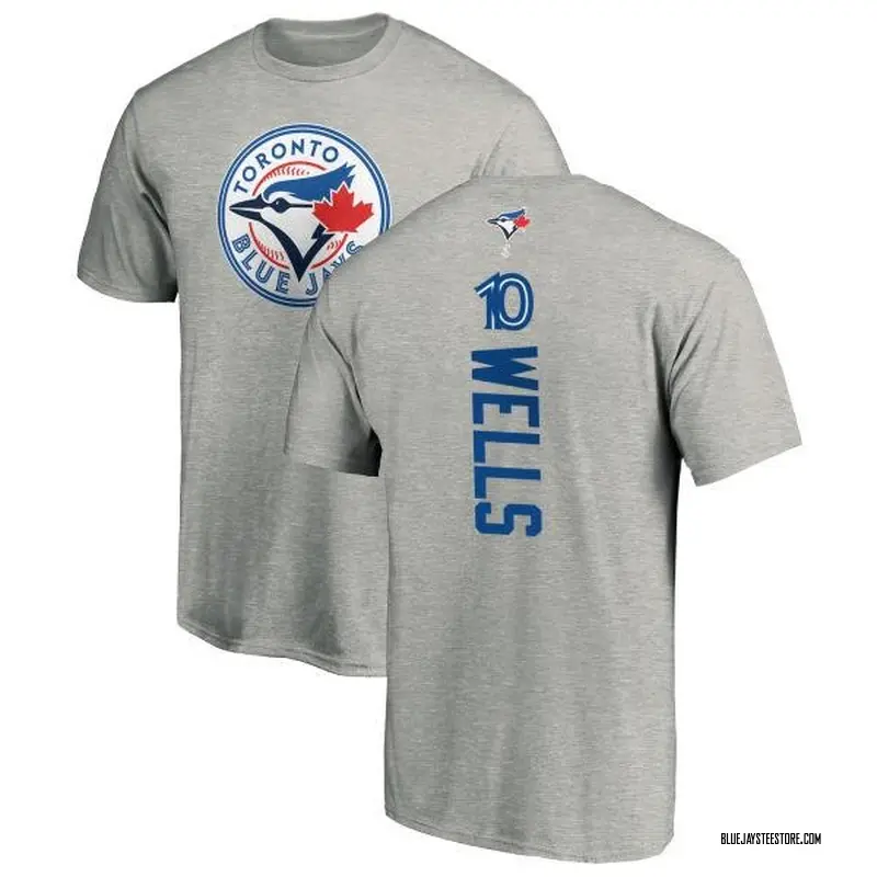 Men's Vernon Wells Toronto Blue Jays Backer T-Shirt - Ash