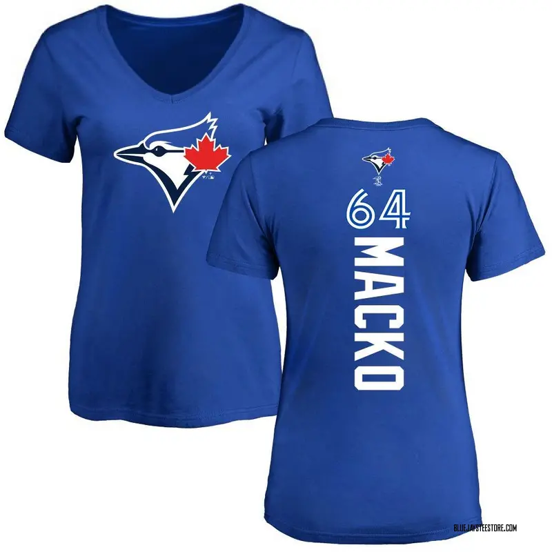 Women's Adam Macko Toronto Blue Jays Backer Slim Fit T-Shirt - Royal