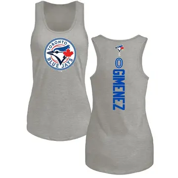 Women's Andres Gimenez Toronto Blue Jays Backer Tri-Blend Tank Top - Ash