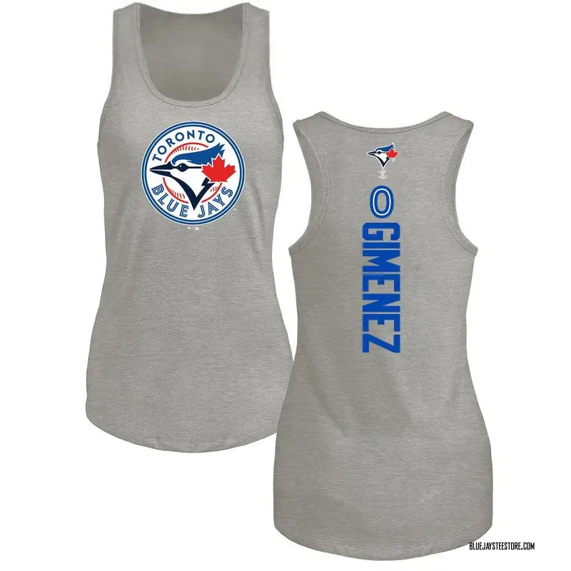 Women's Andres Gimenez Toronto Blue Jays Backer Tri-Blend Tank Top - Ash