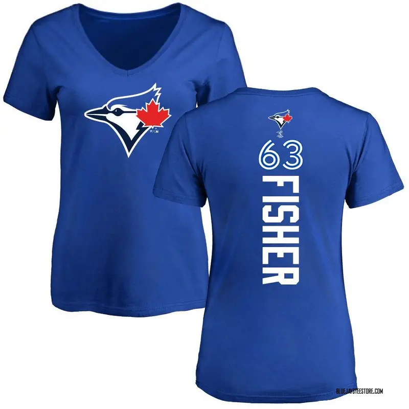 Women's Braydon Fisher Toronto Blue Jays Backer Slim Fit T-Shirt - Royal