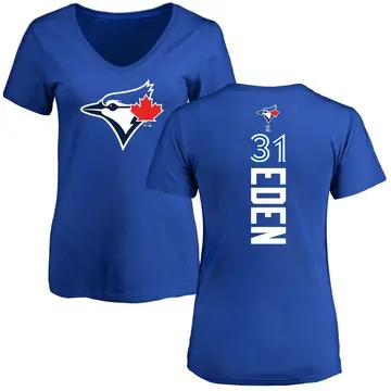 Women's Cam Eden Toronto Blue Jays Backer Slim Fit T-Shirt - Royal