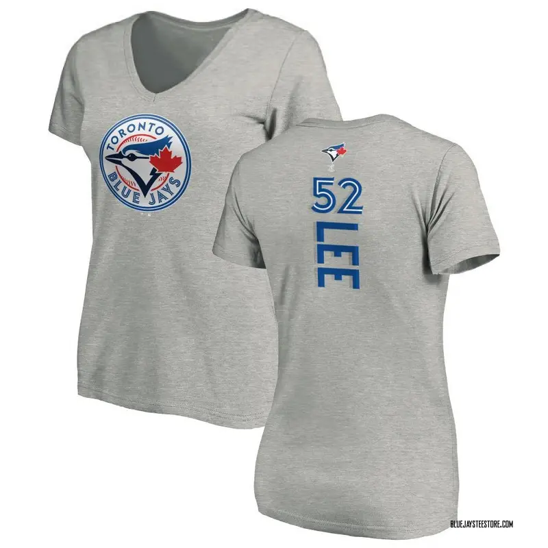 Women's Chase Lee Toronto Blue Jays Backer Slim Fit T-Shirt - Ash