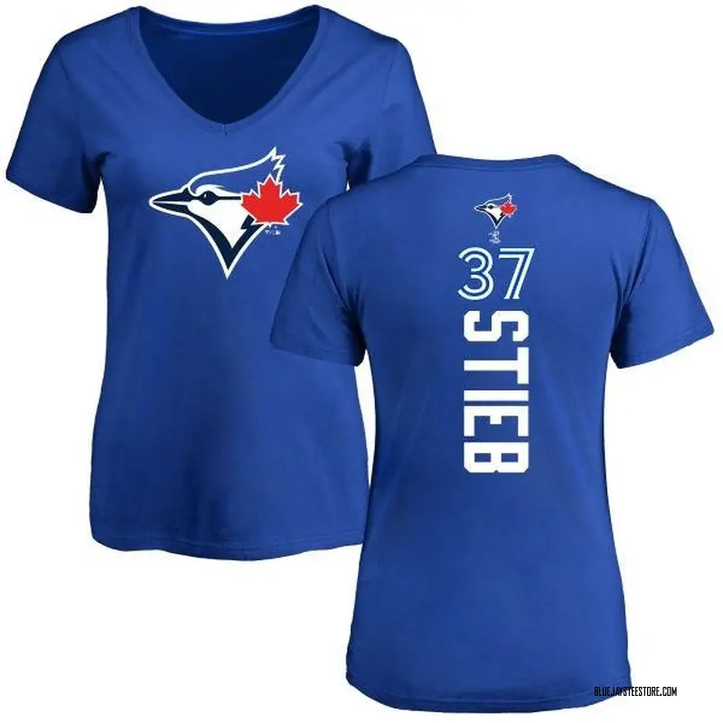 Women's Dave Stieb Toronto Blue Jays Backer Slim Fit T-Shirt - Royal