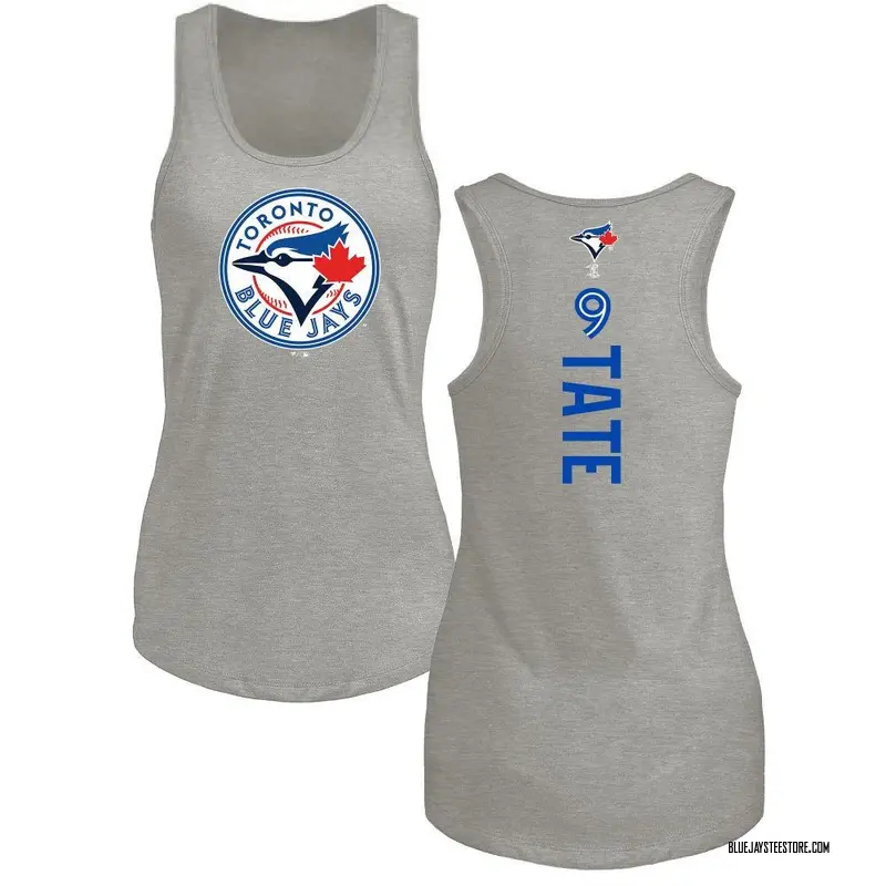 Women's Dillon Tate Toronto Blue Jays Backer Tri-Blend Tank Top - Ash