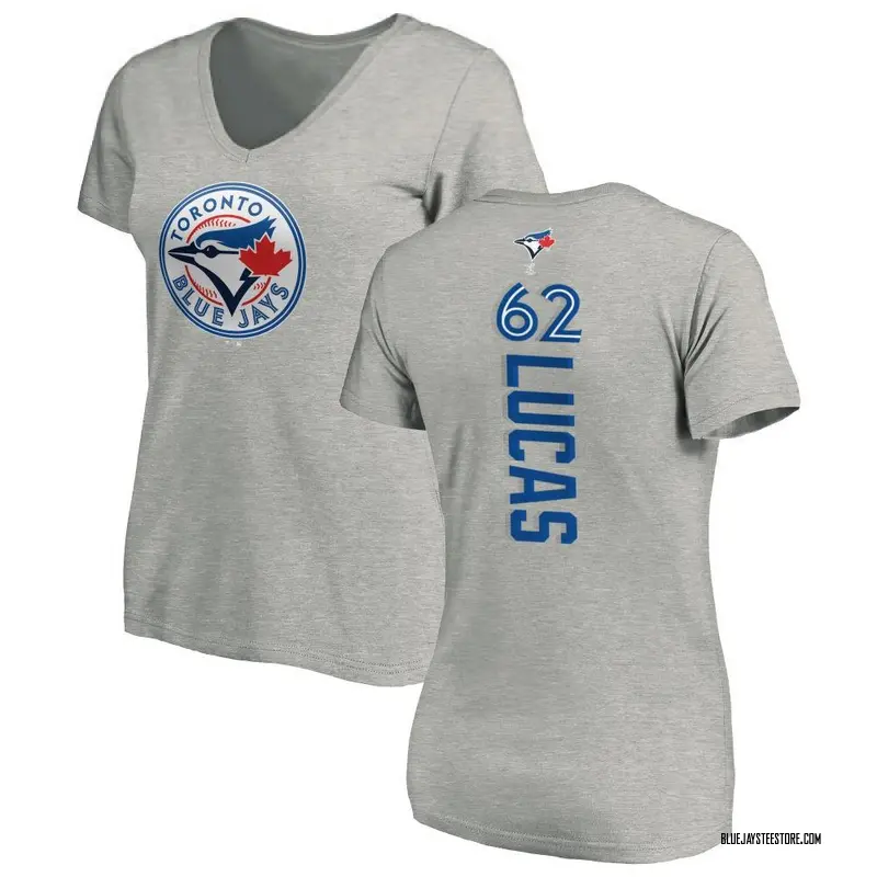Women's Easton Lucas Toronto Blue Jays Backer Slim Fit T-Shirt - Ash