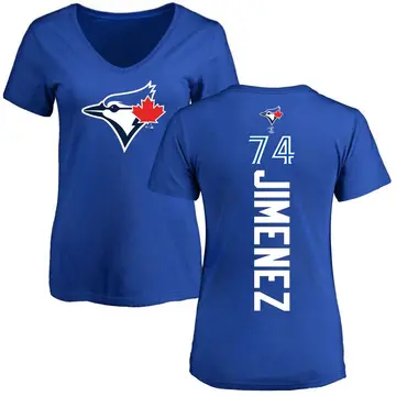 Women's Eloy Jimenez Toronto Blue Jays Backer Slim Fit T-Shirt - Royal