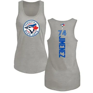 Women's Eloy Jimenez Toronto Blue Jays Backer Tri-Blend Tank Top - Ash