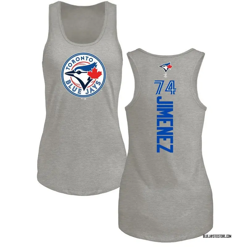 Women's Eloy Jimenez Toronto Blue Jays Backer Tri-Blend Tank Top - Ash