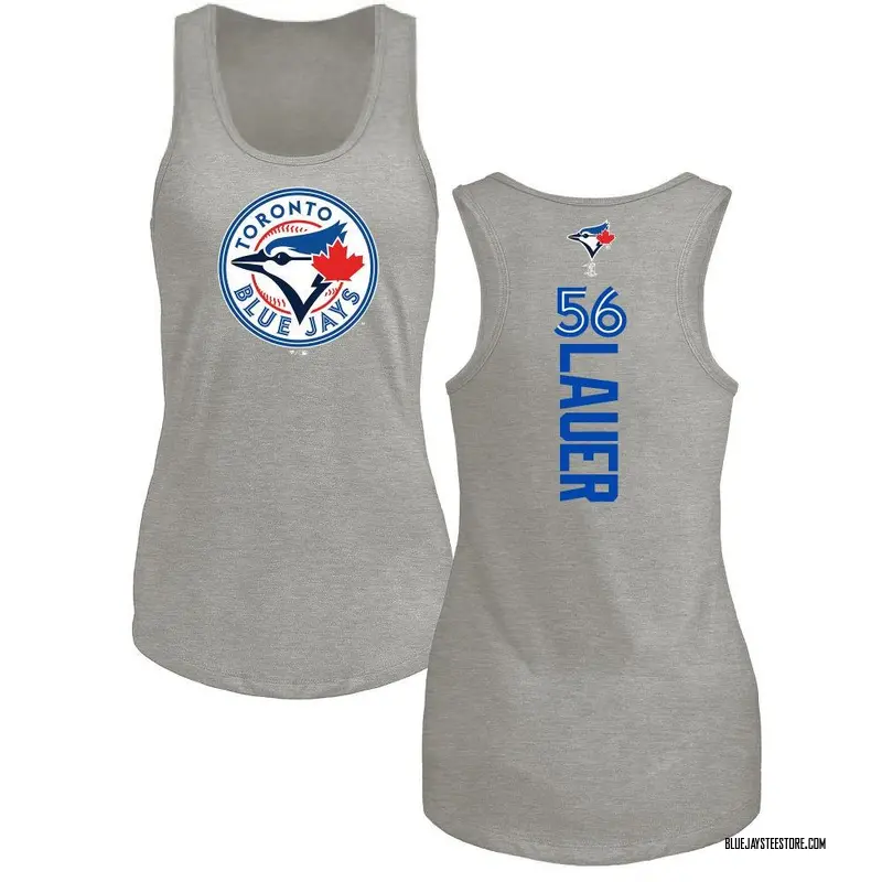 Women's Eric Lauer Toronto Blue Jays Backer Tri-Blend Tank Top - Ash