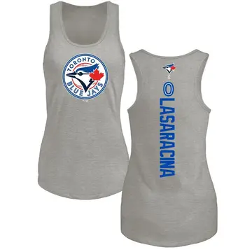 Women's Giaconino Lasaracina Toronto Blue Jays Backer Tri-Blend Tank Top - Ash