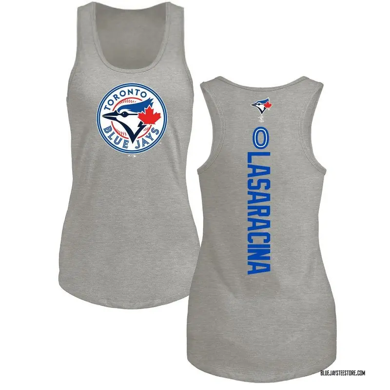 Women's Giaconino Lasaracina Toronto Blue Jays Backer Tri-Blend Tank Top - Ash