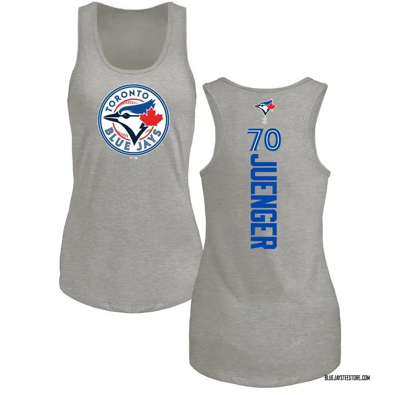 Women's Hayden Juenger Toronto Blue Jays Backer Tri-Blend Tank Top - Ash
