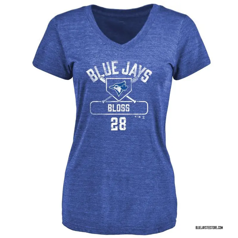 Women's Jake Bloss Toronto Blue Jays Base Runner Tri-Blend T-Shirt - Royal