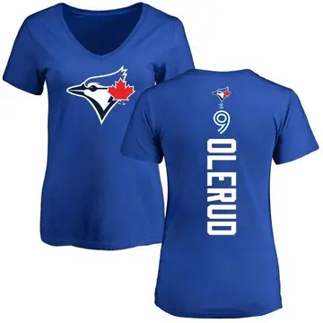 Women's John Olerud Toronto Blue Jays Backer Slim Fit T-Shirt - Royal