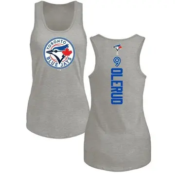 Women's John Olerud Toronto Blue Jays Backer Tri-Blend Tank Top - Ash