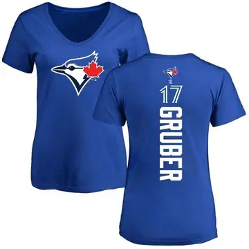 Women's Kelly Gruber Toronto Blue Jays Backer Slim Fit T-Shirt - Royal