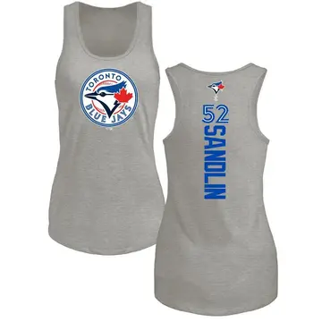 Women's Nick Sandlin Toronto Blue Jays Backer Tri-Blend Tank Top - Ash