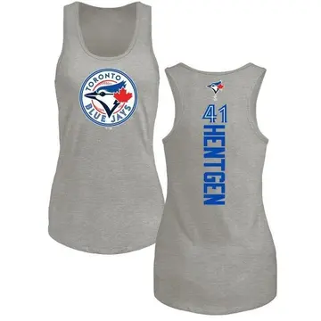 Women's Pat Hentgen Toronto Blue Jays Backer Tri-Blend Tank Top - Ash
