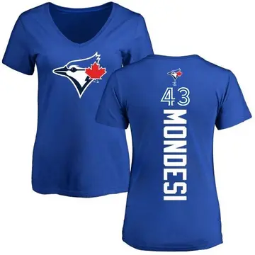 Women's Raul Mondesi Toronto Blue Jays Backer Slim Fit T-Shirt - Royal