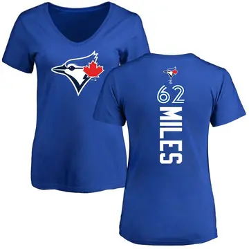 Women's Spencer Miles Toronto Blue Jays Backer Slim Fit T-Shirt - Royal