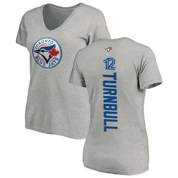 Women's Spencer Turnbull Toronto Blue Jays Backer Slim Fit T-Shirt - Ash