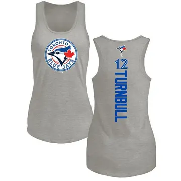 Women's Spencer Turnbull Toronto Blue Jays Backer Tri-Blend Tank Top - Ash