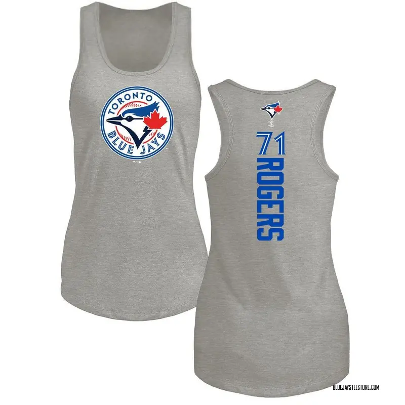Women's Tyler Rogers Toronto Blue Jays Backer Tri-Blend Tank Top - Ash
