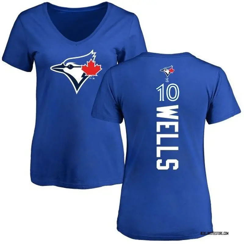 Women's Vernon Wells Toronto Blue Jays Backer Slim Fit T-Shirt - Royal