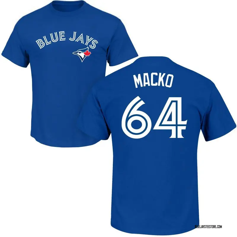 Youth Adam Macko Toronto Blue Jays Roster Name & Number T-Shirt - Royal