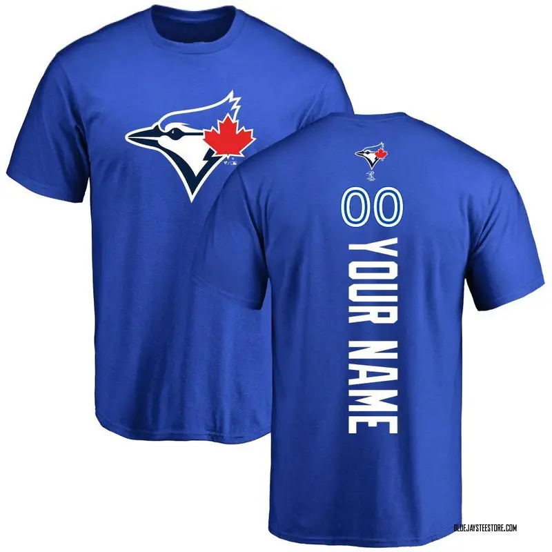Youth Custom Toronto Blue Jays Custom Backer T-Shirt - Royal